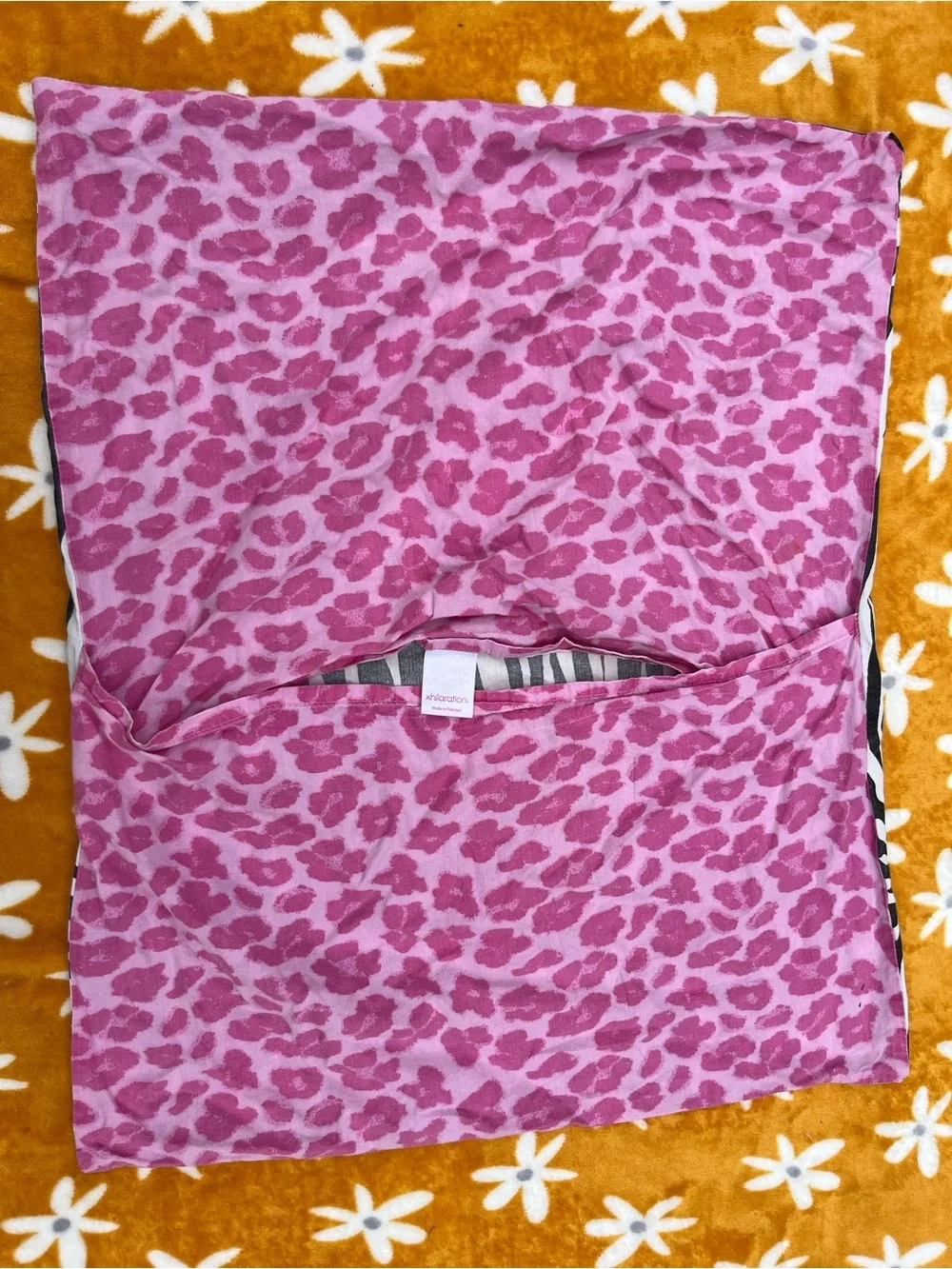Almost Vintage Zebra Print Pink Leopard Print Shams Standard Pillowcases Y2k